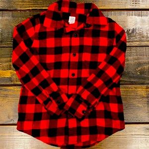 Gap kids size Small Buffalo plaid button down